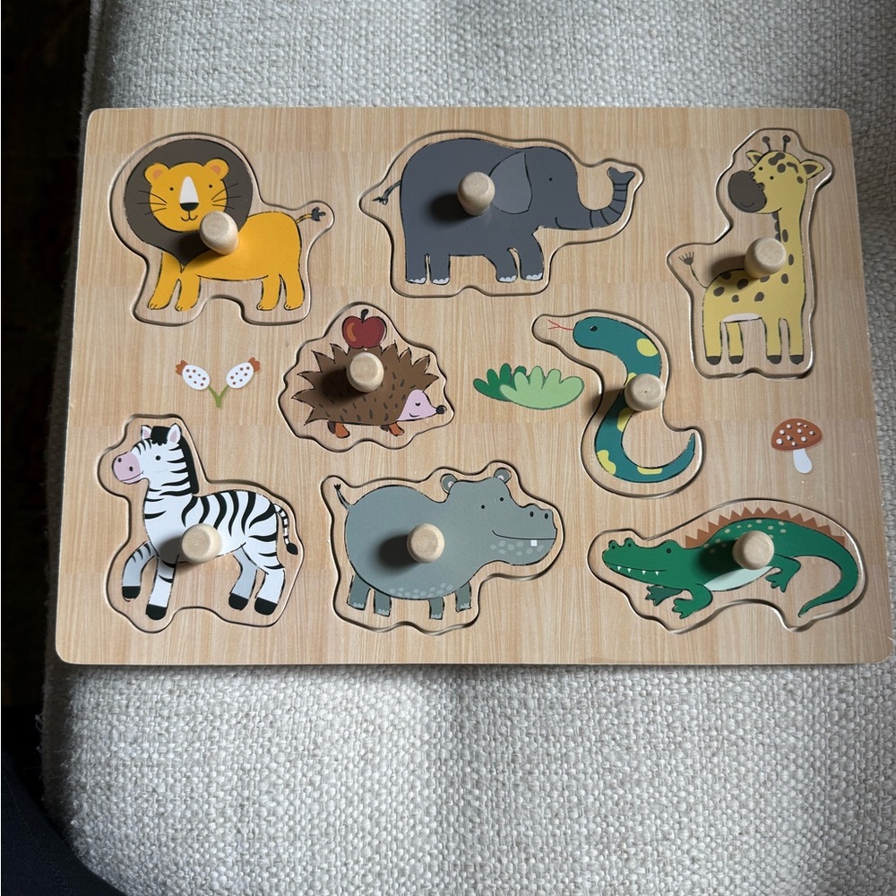 Mud Pie Wooden Safari Animal Puzzle